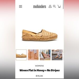 Mohinders Woven Flat - Honey